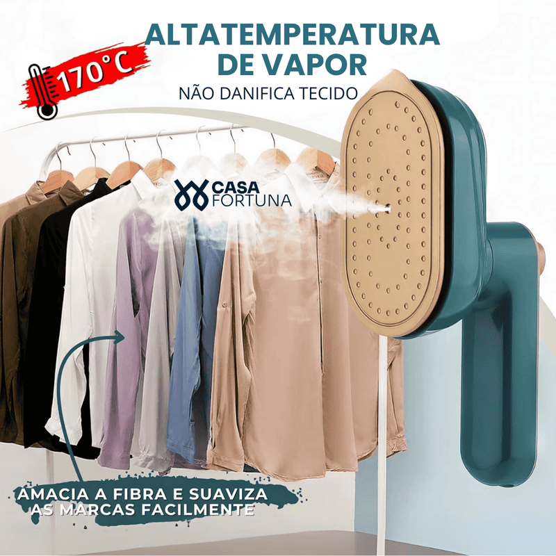 Mini Ferro De Passar Roupas A Vapor – Praticidade e Elegância Em Qualquer Lugar!