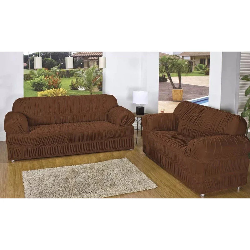 Capa de Sofá Elegante para 2 e 3 Lugares | Ideal para Quem Ama Decoração Sofisticada e Praticidade