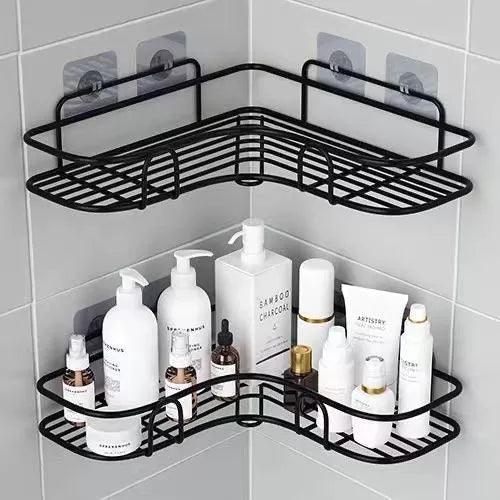 Kit de 2 Prateleiras Multiuso com Suporte Adesivo