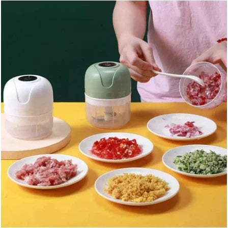 Mini Processador Triturador Sem Fio Elétrico