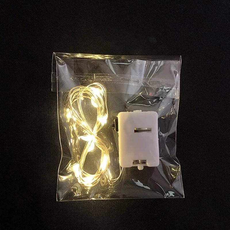 Kit com 10 Fios de Fada LED 2 Metros – Iluminação Decorativa Perfeita para Festas, Quartos e Ambientes Aconchegantes