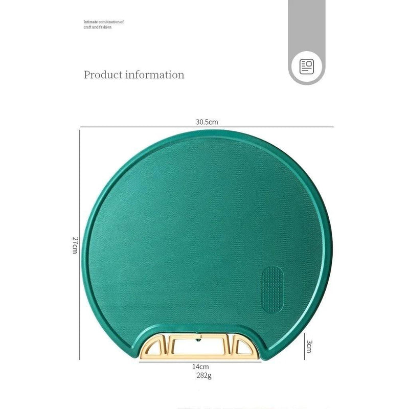 Tábua de Corte Antibacteriana 35x30cm | Com Alça Giratória e Suporte – Mais Higiene e Praticidade na Cozinha