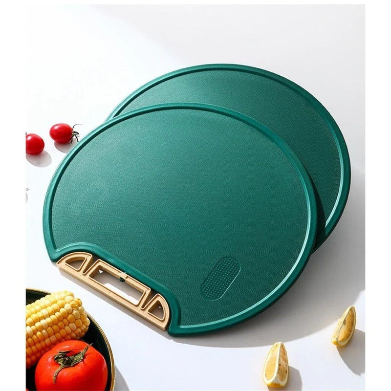 Tábua de Corte Antibacteriana 35x30cm | Com Alça Giratória e Suporte – Mais Higiene e Praticidade na Cozinha